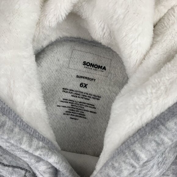 *SOLD* Sonoma Fleece Cozy Reindeer Sweatshirt - Picture 8 of 8